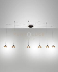 Arabella sospensione ambra 6 luci a led 3000k - 48w - 4530 lm dimme