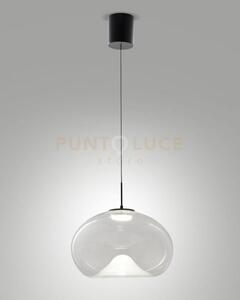 Brena lampadario a sospensione saliscendi trasparente a led cct 270