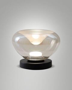 Brena lampada da tavolo cognac in vetro a led cct 2700k - 3000k - 