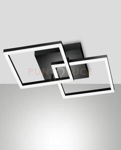 Bard applique nera 2 luci a led 3000k - 39w - 3880 lm dimmerabile