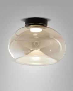 Brena plafoniera in vetro cognac a led cct 2700k - 3000k - 4000k- 1