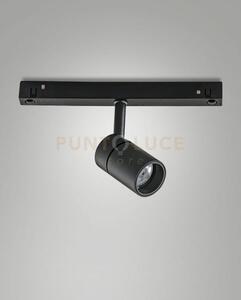 Ermes spot 2700k 500lm 6w 48v per sistema binario nero 16°on/off