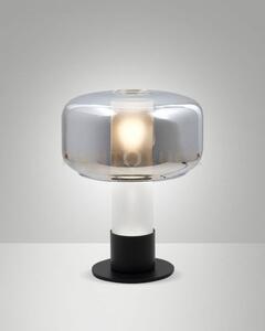 Flick lampada da tavolo fume' 1 luce attacco e14 dimmerabile