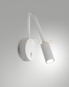 Flux applique bianco orientabile e flessibile a led 3000k 374lm 3,1w