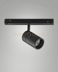 Ermes spot 48v nero 2700k 770lm 10w 14°on/off per sistema binario