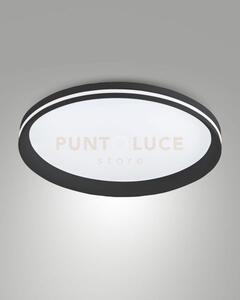 Isy plafoniera led nera d.45cm a led cct 2700k - 3200k - 4000k- 5