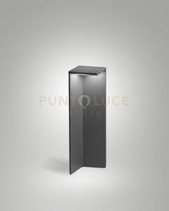 Fold paletto solar grigio scuro con pannello solare crepuscolare co