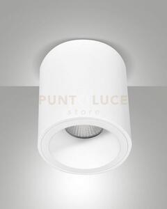 Guamo plafoniera tonda bianca 1 luce attacco gu10 d.9cm