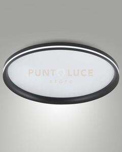 Isy plafoniera led nera d.55cm a led cct 2700k - 3200k - 4000k- 6