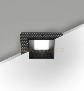 Kris faretto incasso quadrato a raso nero 3000k 930lm 8w dimmerabile
