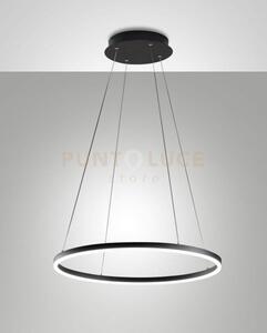 Leo sospensione nera a led 36w 3000k 3780lm d.60cm on/off