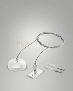 Kit sospensione l.200cm per binario 48v bianco track 2,74