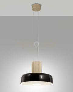 Lunar sospensione nera 1 luce a led cct 2700k - 3000k - 4000k- 26w 