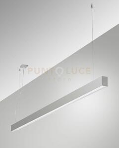 Millet sospensione alluminio 3000k 3380lm 23w prismatic on/off ip4