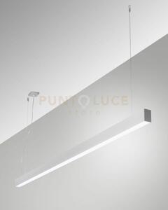 Millet sospensione alluminio 3000k 3380lm 23w opale on/off ip40 100cm