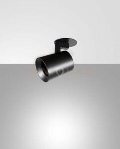Modo incasso spot nero 1 luce alluminio spazzolato orientabile att