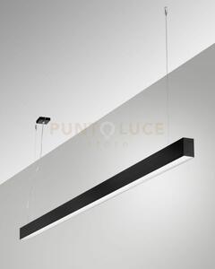 Millet sospensione nera 3000k 3380lm 23w prismatic on/off ip40 100cm