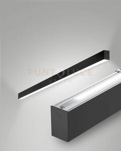 Millet profilo da parete doppia emissione nero ww opale on/off ip40