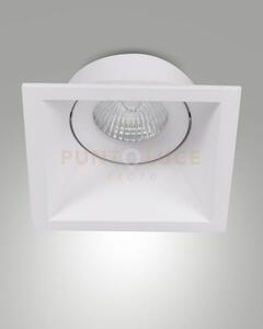 Toodle faretto attacco gu10 quadrato bianco orientabile 9,3cm