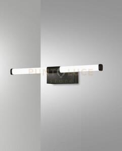 Ago applique nero da specchio a led 3000k - 8w - 480 lm l.33,5cm ip44