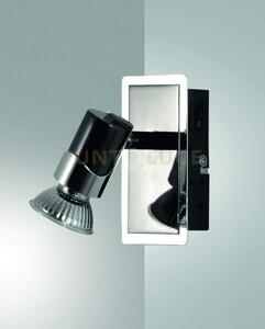 Alice spot 1xgu10 50w cromo nero s/l 2554-81-172