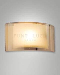 Alide applique ambra in vetro 1 luce attacco e27 ip20
