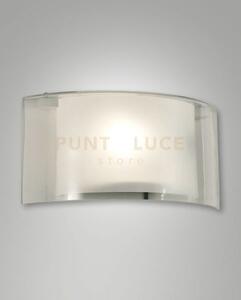 Alide applique trasparente in vetro 1 luce attacco e27 ip20
