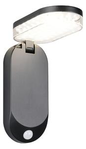 Illuminazione esterna LED con alimentazione a pannelli solari con sensore di movimento da parete (altezza totale 26 cm) Lagoas – Trio