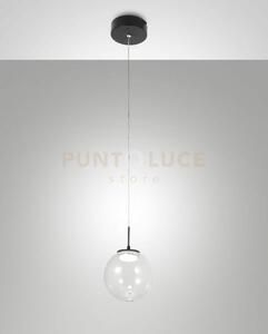 Ariel sospensione 1 luce traspararente goccia d.15cm a led cct 2700