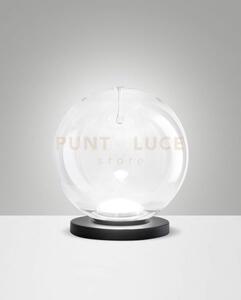 Ariel lampada da tavolo trasparparente goccia d.25cm led cct 2700k 