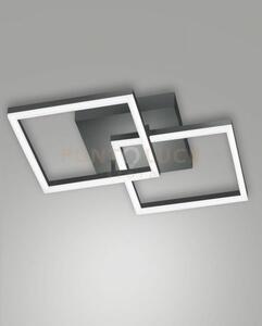 Bard applique antracite 2 luci a led 3000k - 39w - 3880 lm dimmerabile