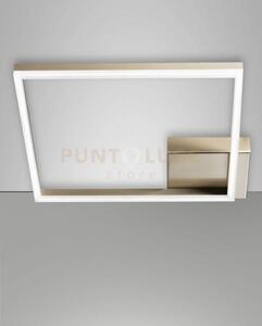 Bard plafoniera oro opaco a led 3000k - 39w - 3880 lm dimmerabile 