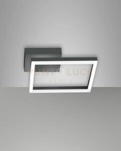 Bard applique antracite nw 1 luce a led 4000k - 22w - 2250 lm dimme