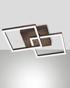 Bard applique corten 2 luci a led 3000k - 39w - 3880 lm dimmerabile