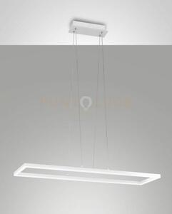 Bard sospensione bianca nw l.92x32cm a led 4000k - 52w - 5400 lm di