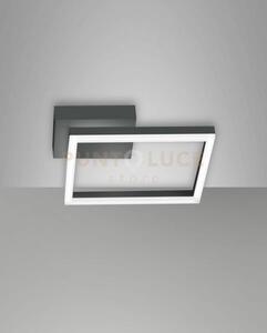 Bard applique antracite 1 luce a led 3000k - 22w - 2160 lm dimmerab