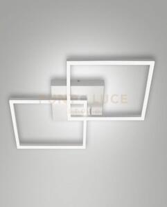 Bard plafoniera bianca nw l.65x65cm a led 4000k - 52w - 5400 lm di