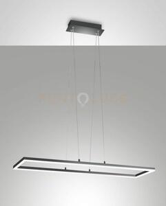 Bard sospensione antracite l.92x32cm a led 3000k - 52w - 5180 lm di