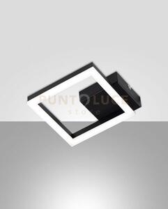 Bard applique nera 1 luce 3000k - 11w - 1080 lm, 17cm dimmerabile