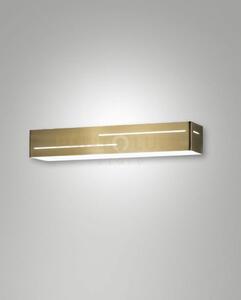 Banny applique ottone satinato a led 3000k - 18w - 1700 lm 31cm ip20