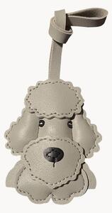 Portachiavi in pelle vegana fatto a mano Poodle