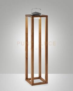 Blend lampada da tavolo ricaricabile noce 87,4cm dimmerabile