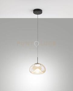 Brena sospensione cognac 1 luce a led cct 2700k - 3000k - 4000k- 10