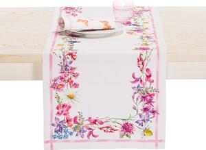 Runner tavola Flower in Cotone Caleffi