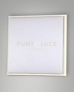 Desdy plafoniera led bianca l.30x30cm 3000k 3220 lm 30w in allum