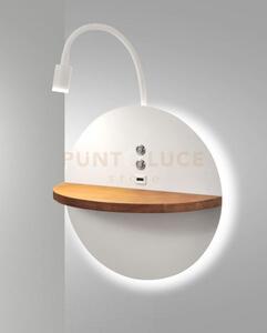 Dual applique bianca a led 3000k - 9w + 6,5w - 750 lm + 630 lm retr