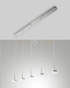 Dunk sospensione 5 luci alluminio a led 3000k - 40w - 3780 lm dimme