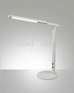 Ideal lampada da tavolo bianca a led orientabile cct 3000k - 4000k 