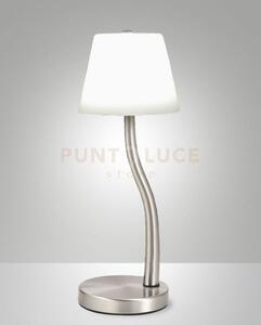 Ibla lampada da tavolo nichel satinato a led 3000k - 9w - 750 lm d