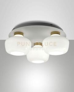 Kino plafoniera bianca 3 luci a led 3000k - 36w - 3900 lm dimmerabile